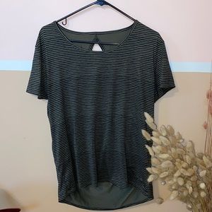 Green and Black Workout Shirt